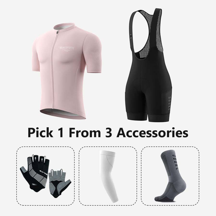 Jersey CS1168+ Bib Shorts BS1603 + Accessories - Souke Sports Cycling Set-Souke Sports 