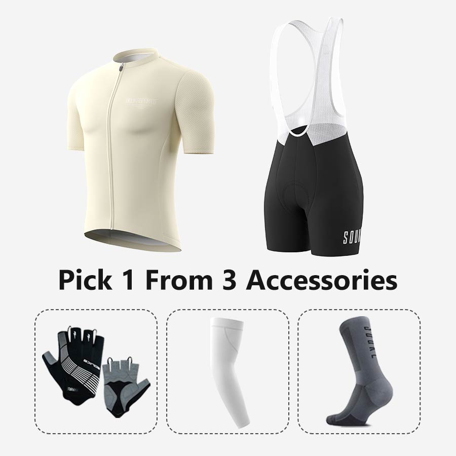 Jersey CS1168+ Bib Shorts BS1502 + Accessories - Souke Sports Cycling Set-Souke Sport 