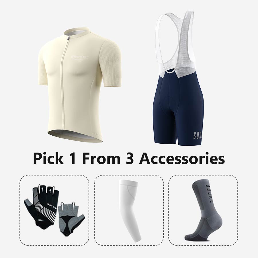 Jersey CS1168+ Bib Shorts BS1601 + Accessories - Souke Sports Cycling Set-Souke Sports 
