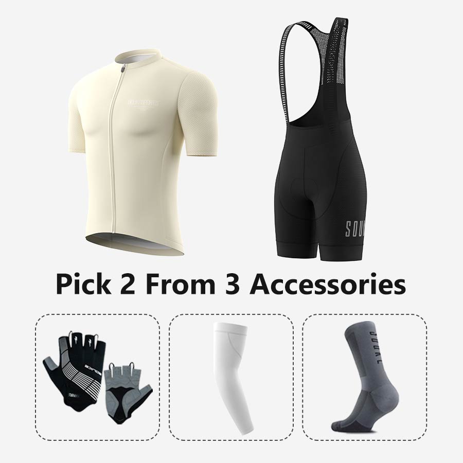Jersey CS1168+ Bib Shorts BS1602 + Accessories - Souke Sports Cycling Set-Souke Sports 