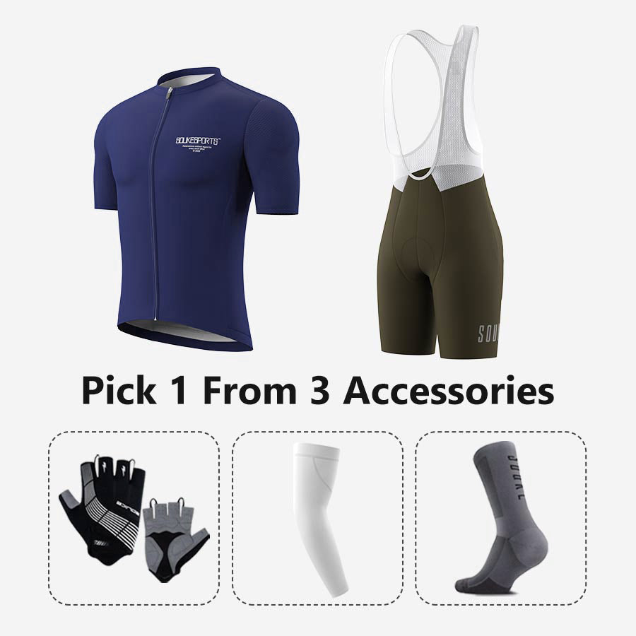 Jersey CS1168+ Bib Shorts BS1601 + Accessories - Souke Sports Cycling Set-Souke Sports 