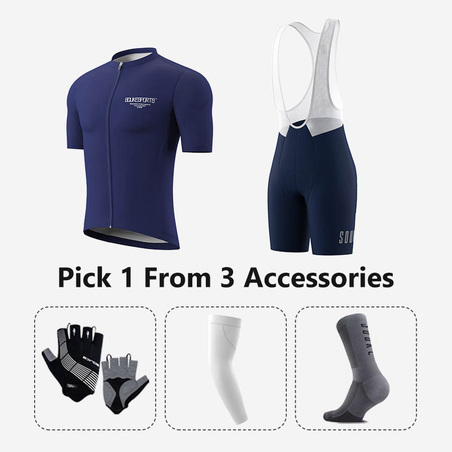 Jersey CS1168+ Bib Shorts BS1601 + Accessories - Souke Sports Cycling Set-Souke Sports 