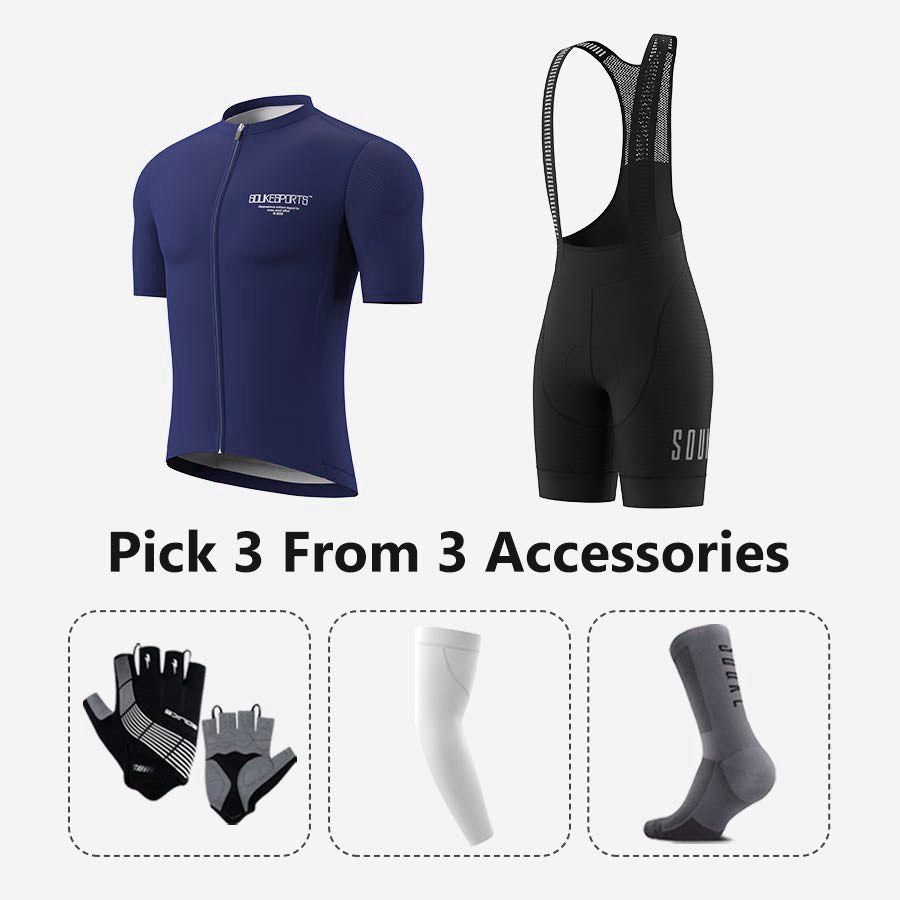Jersey CS1168+ Bib Shorts BS1602 + Accessories - Souke Sports Cycling Set-Souke Sports Jersey CS1168+ Bib Shorts BS1602 + Accessories - Souke Sports Cycling Set-Souke Sports 