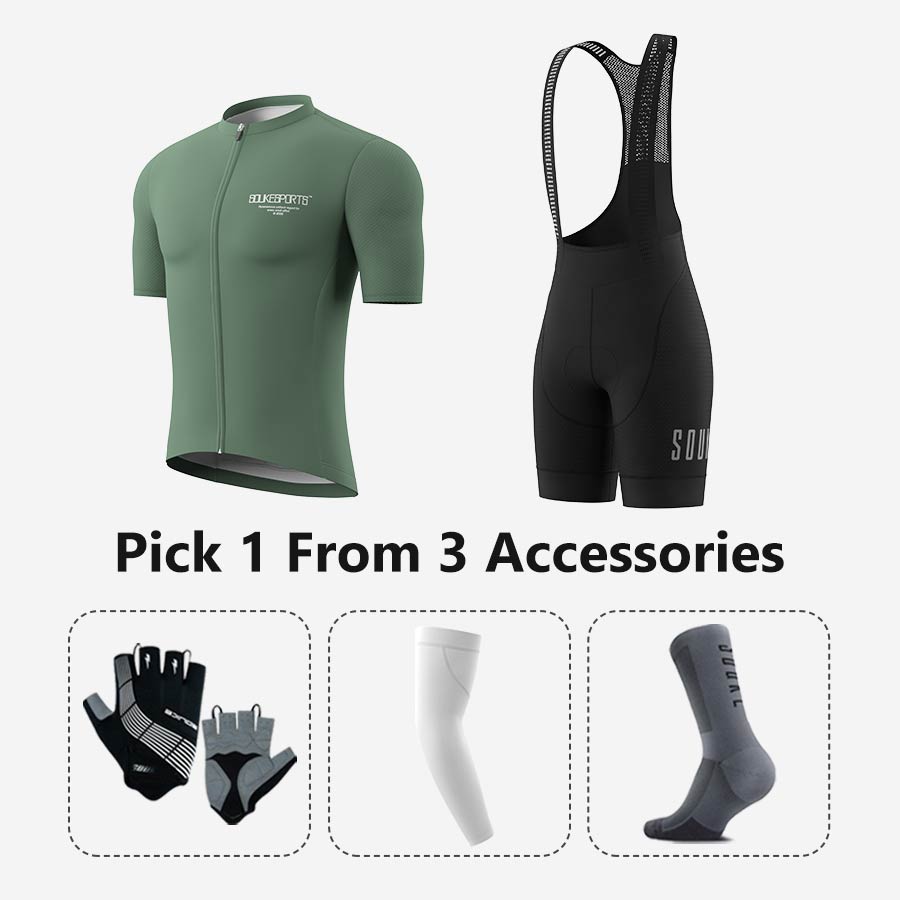 Jersey CS1168+ Bib Shorts BS1602 + Accessories - Souke Sports Cycling Set-Souke Sports 