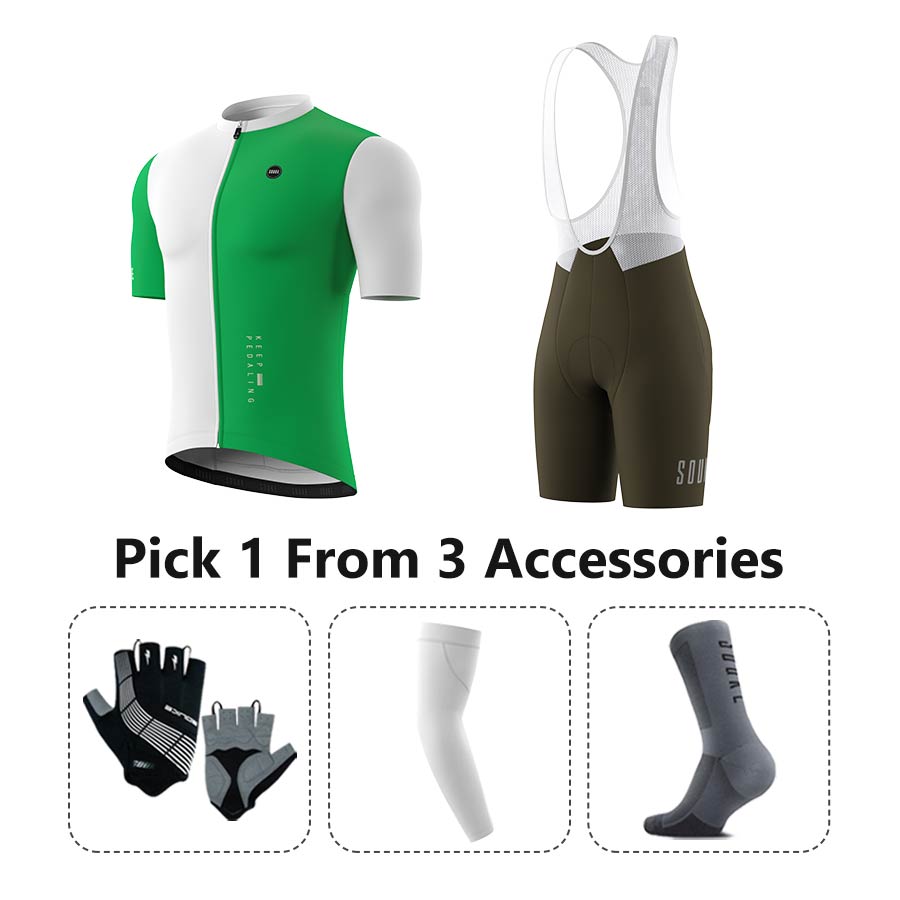 Jersey CS5502+ Bib Shorts BS1601 + Accessories - Cycling Set