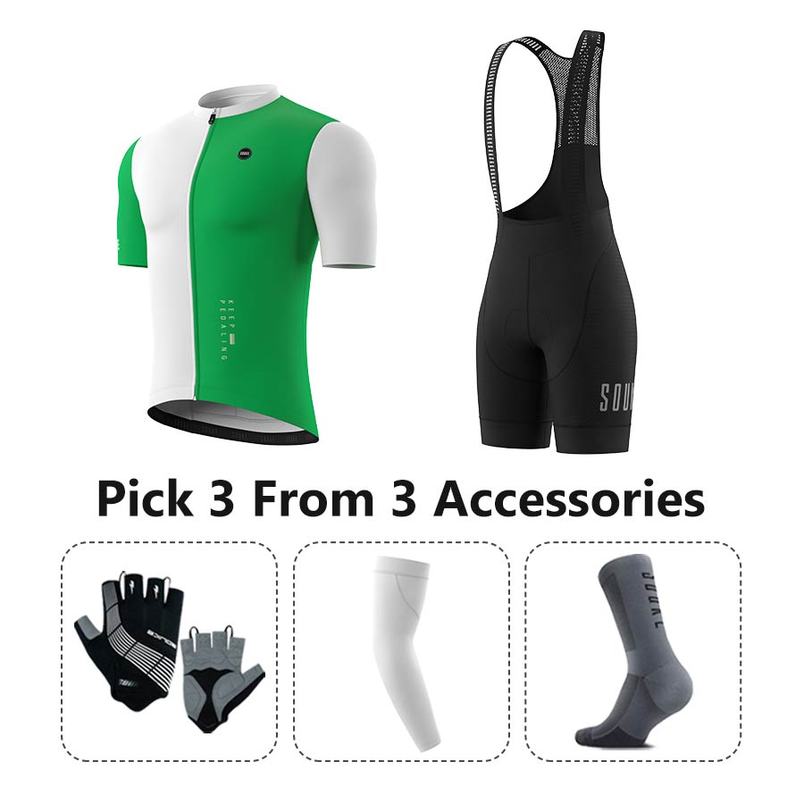 Jersey CS5502+ Bib Shorts BS1602 + Accessories - Souke Sports Cycling Set-Souke Sports 