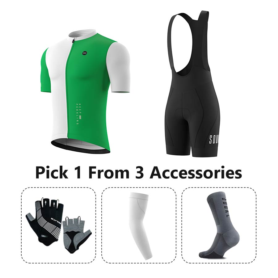 Jersey CS5502+ Bib Shorts BS1606 + Accessories - Souke Sports Cycling Set-Souke Sport 