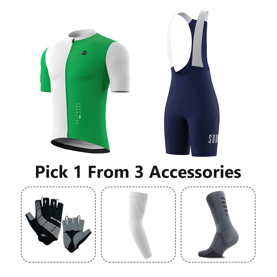 Jersey CS5502+ Bib Shorts BS1606 + Accessories - Souke Sports Cycling Set-Souke Sport 