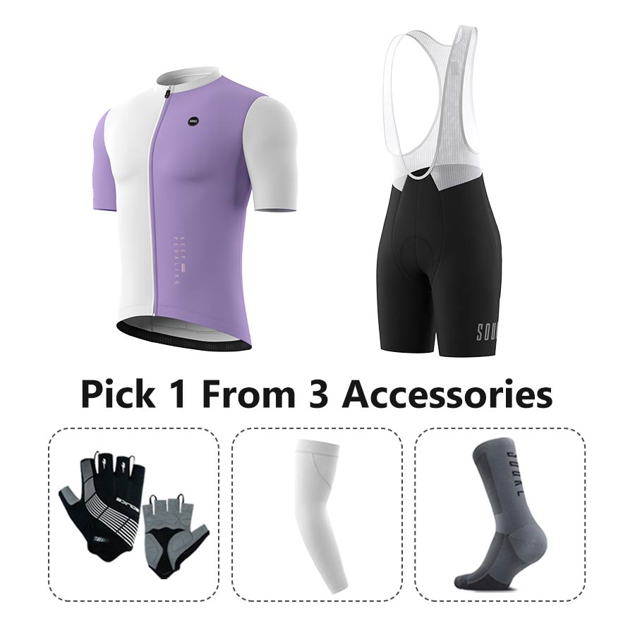 Jersey CS5502+ Bib Shorts BS1601 + Accessories - Cycling Set