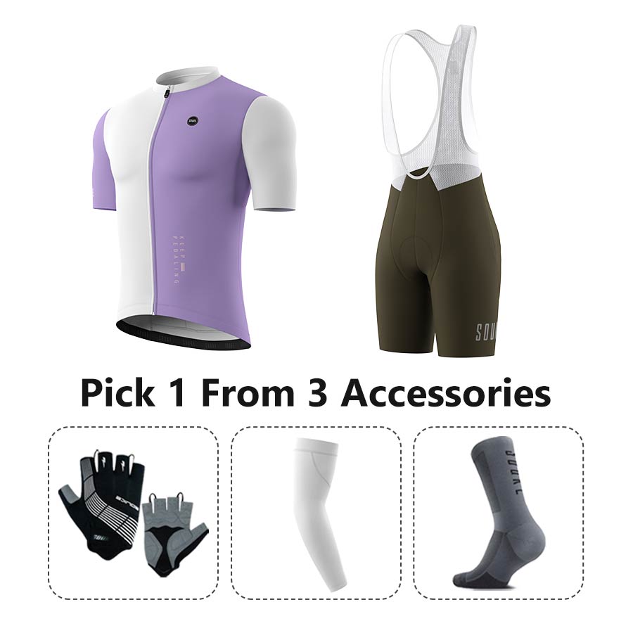 Jersey CS5502+ Bib Shorts BS1601 + Accessories - Cycling Set