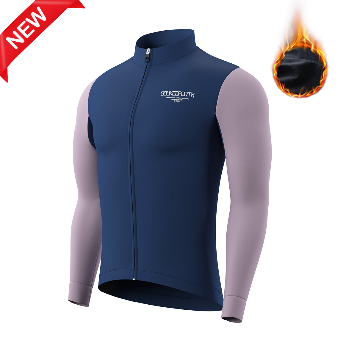 cycling long-sleeve jersey, Graphene jersey, jersey for winter, blue long jersey, jersey for winter and autumn, cold weather jersey.