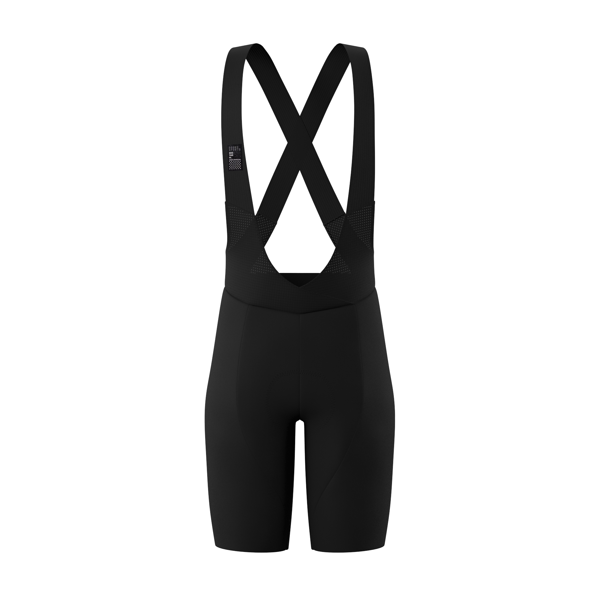 Souke New Top Fabric Mens' Pro Cycling Bib Shorts BS1607-Black-Souke Sports