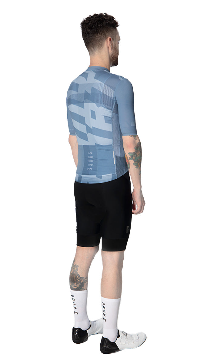 Logo Design Race Fit Road Bike Jersey Unisex CS1122-Grey (6692262051953)