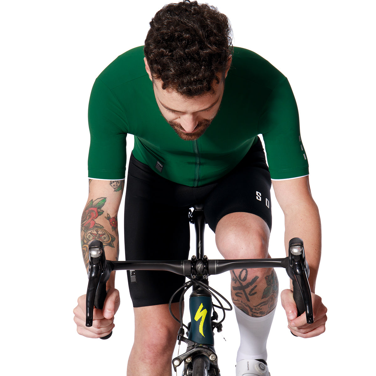 Race Fit Bike Jersey Unisex CS1105 - Green (6581659697265)