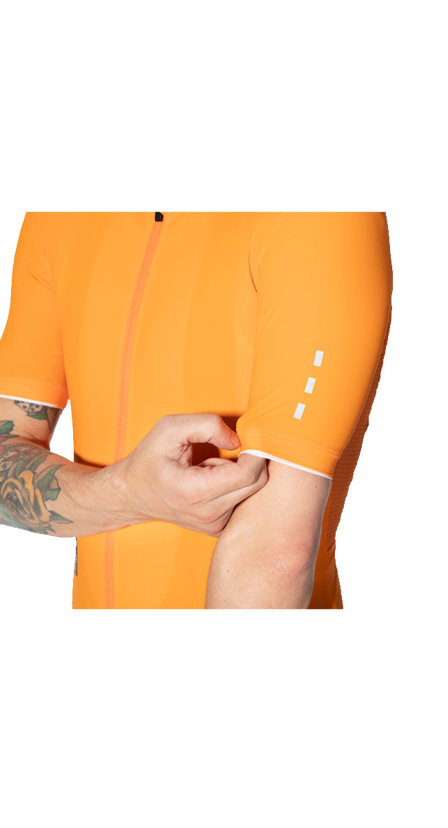 Pro Cut Cycling Jersey Unisex CS1105 - Orange (6581643575409)