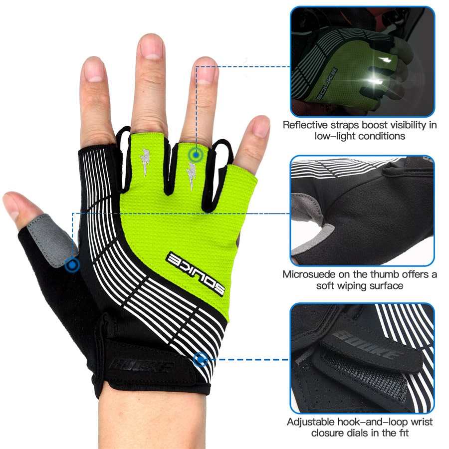 souke sports fahrradhandschuhe SOUKE SPORT MENDS Damen gepolsterte Radhandschuhe