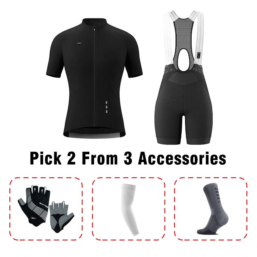 Jersey CS3101+ Bib Shorts BS1500 + Accessories - Souke Sports Cycling Set-Souke Sports (6697852108913)