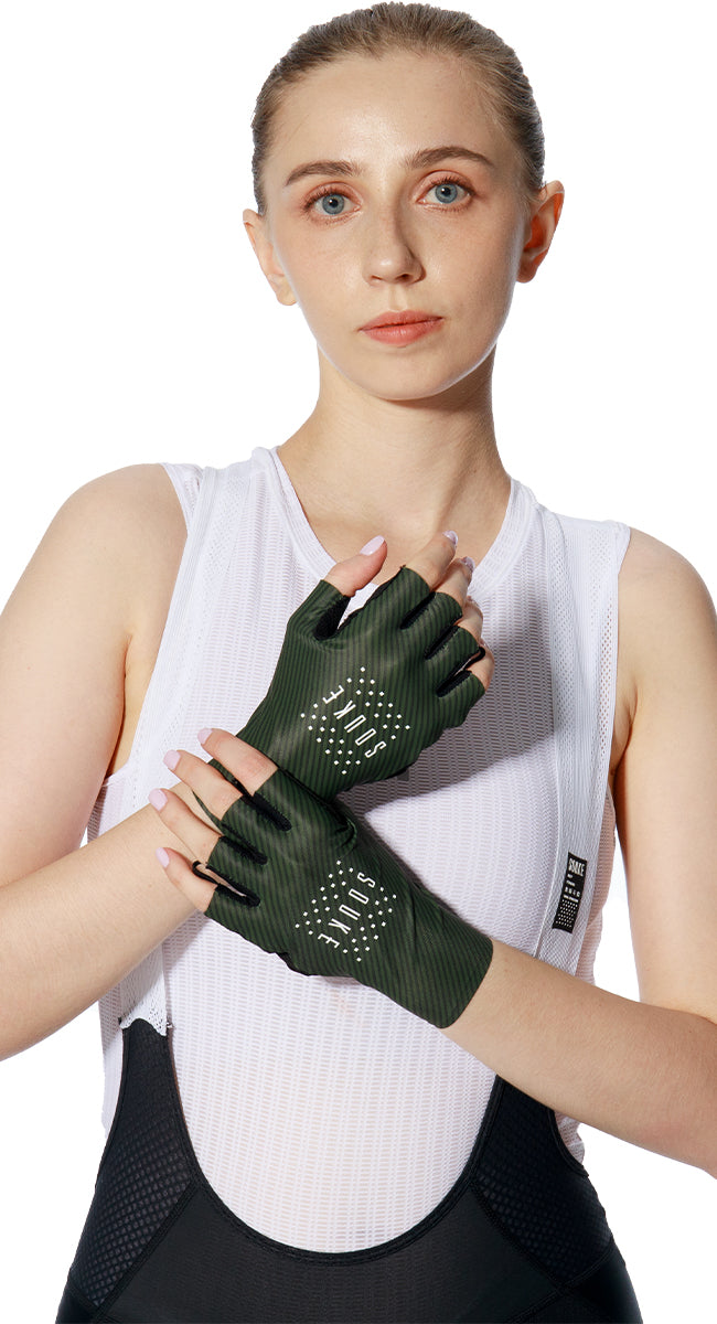 Road Bike Half Finger Cycling Gloves for Men and Women-ST1904-Green (6672189522033)