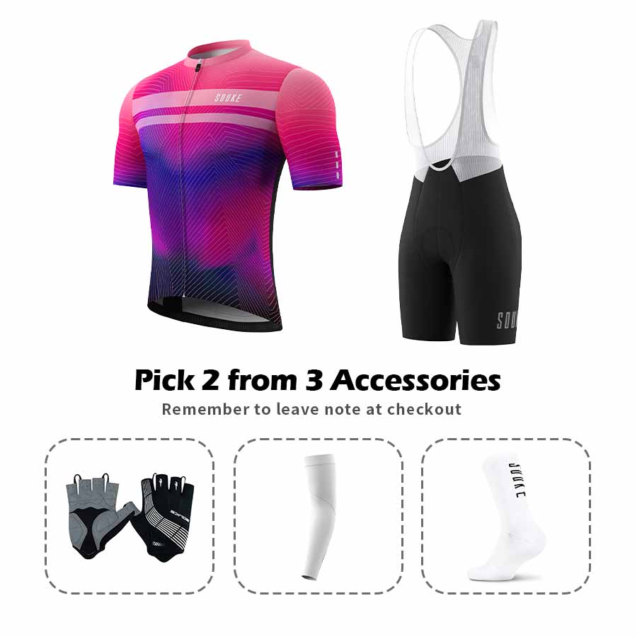 Jersey CS1104+ Bib Shorts BS1601 + Accessories - Souke Sports Cycling Set-Souke Sports (6679805755505)