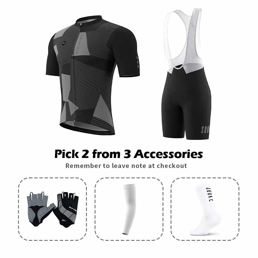 Jersey CS1107+ Bib Shorts BS1601 + Accessories - Souke Sports Cycling Set-Souke Sports (6680037851249)