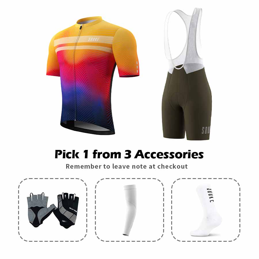 Jersey CS1104+ Bib Shorts BS1601 + Accessories - Souke Sports Cycling Set-Souke Sports (6679805755505)