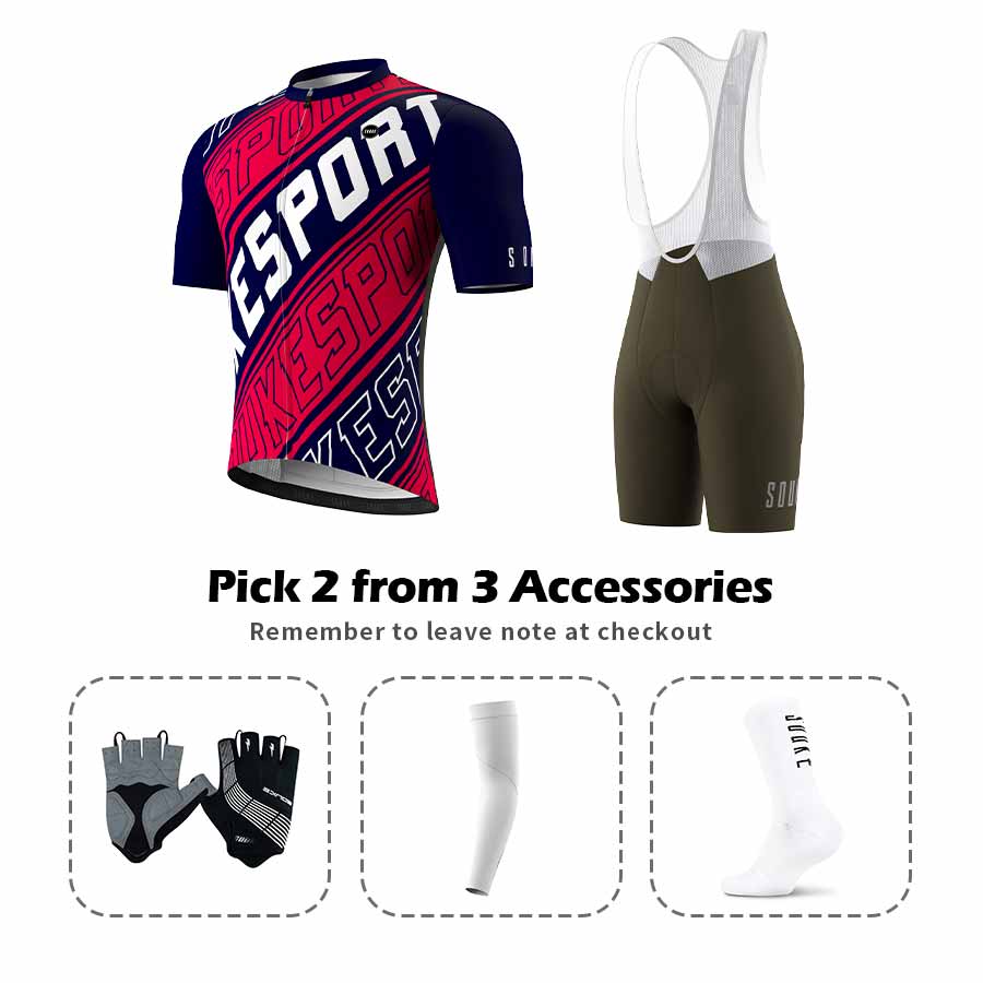 Jersey CS1108+ Bib Shorts BS1601 + Accessories - Souke Sports Cycling Set-Souke Sports (6680063475825)