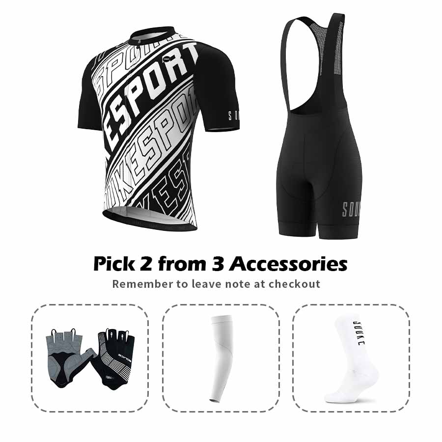 Jersey CS1108+ Bib Shorts BS1602 + Accessories - Souke Sports Cycling Set-Souke Sports (6683539439729)