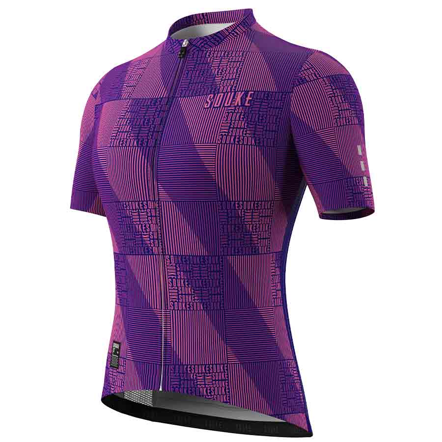 Souke Women's Hi Race Quick Dry Short Sleeve Cycling Jersey, Extreme Comfort, CS3103 - Purple (6584783077489)