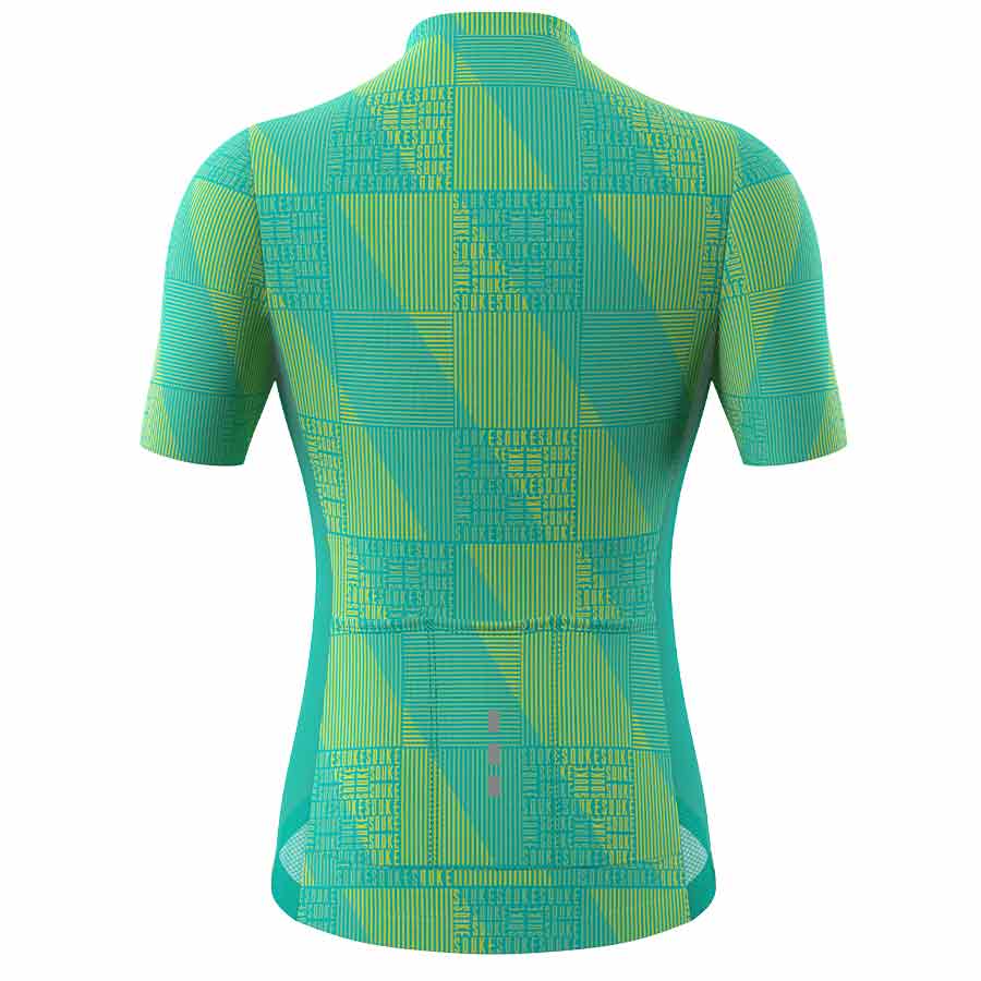 Souke Women's Hi Race Quick Dry Short Sleeve Cycling Jersey, Extreme Comfort, CS3103 - Green (6584781930609)