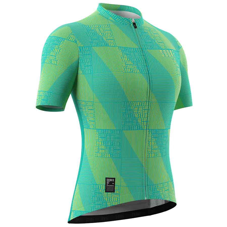 Souke Women's Hi Race Quick Dry Short Sleeve Cycling Jersey, Extreme Comfort, CS3103 - Green (6584781930609)