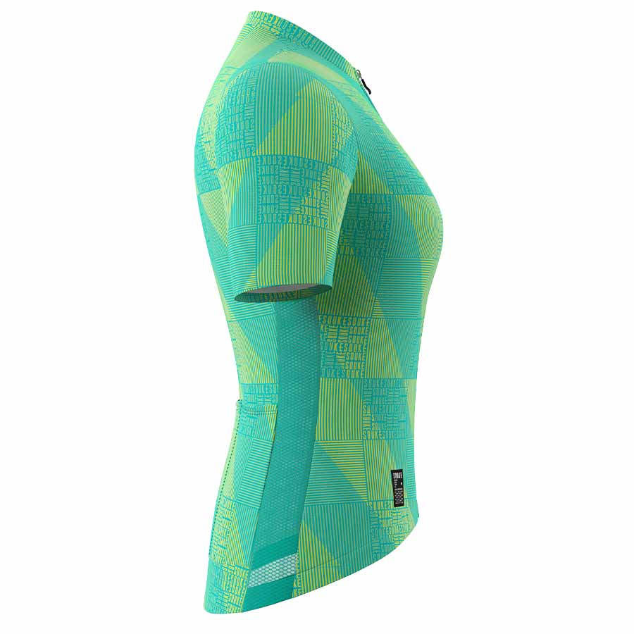 Souke Women's Hi Race Quick Dry Short Sleeve Cycling Jersey, Extreme Comfort, CS3103 - Green (6584781930609)