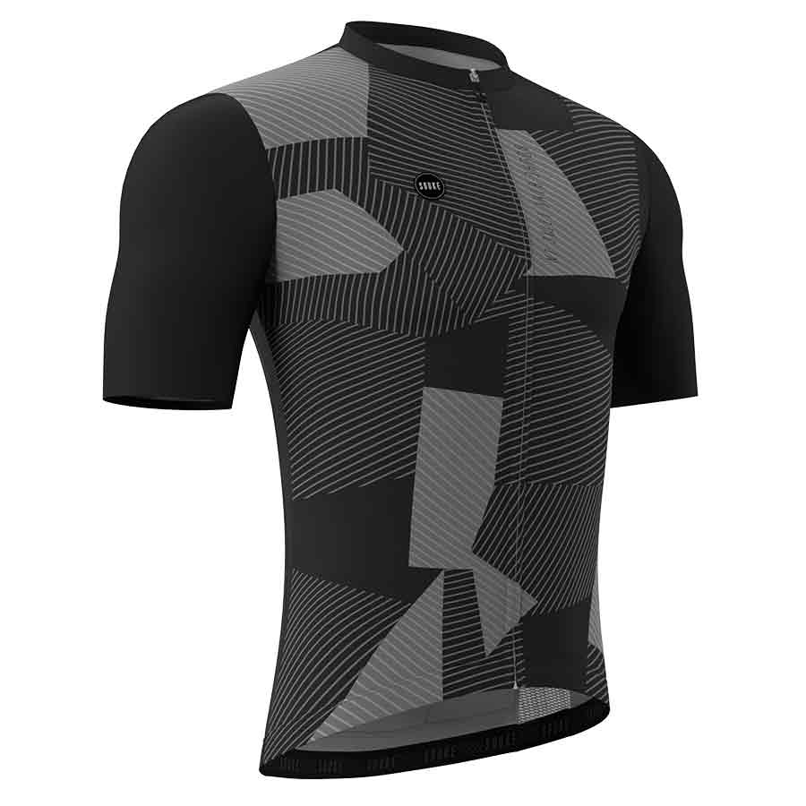 Souke Men's Hi Race Quick Dry Short Sleeve Cycling Jersey, Extreme Comfort, CS1107 - Black (6600250327153)