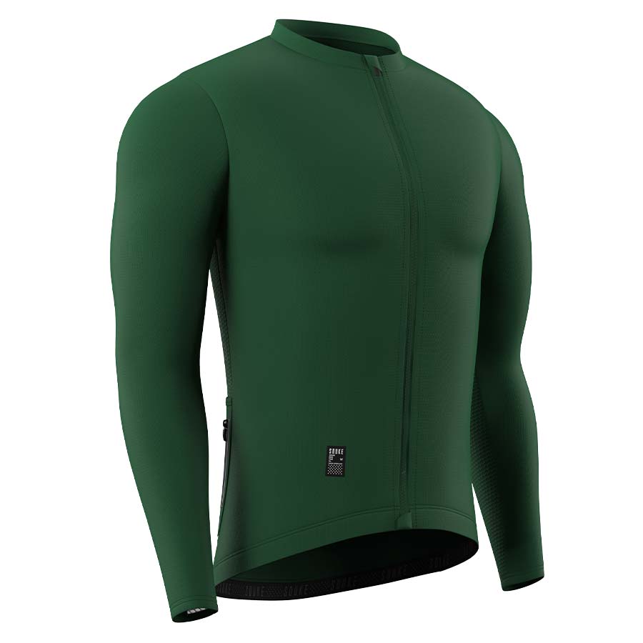 SOUKE High Visible Long Sleeve Cycling Jersey CL1205 - Green-Souke Sports (6614019244145)