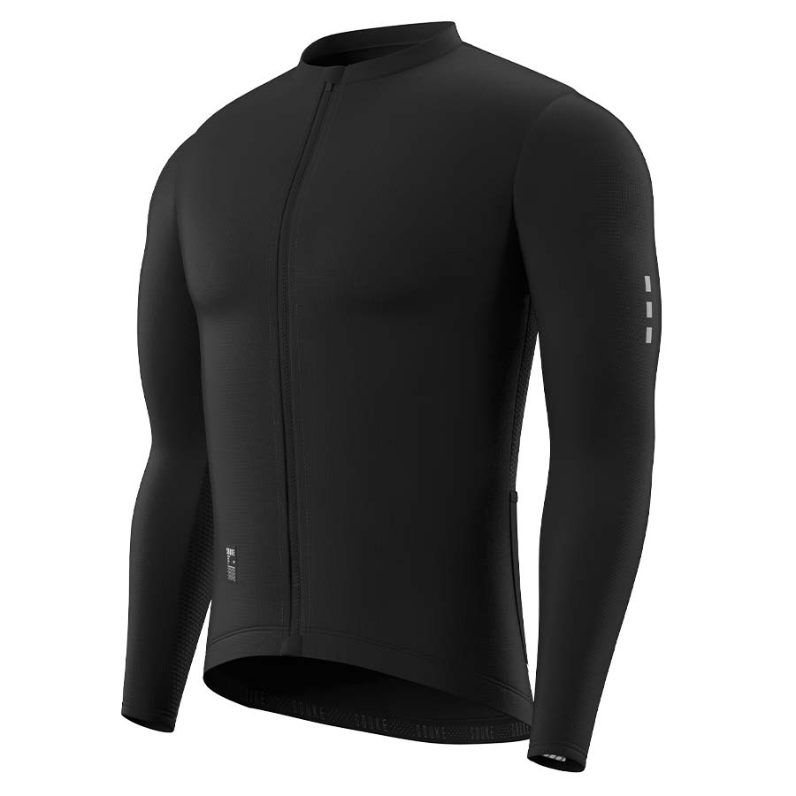 SOUKE. SOUKE SPORTS, CYCLING JERSEY, LS CYCLING JERSEY, BLACK CYCLING JERSEY,  (6614038806641)