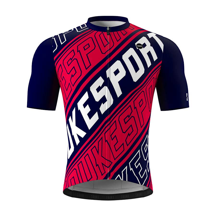 Quick dry and breathable cycling men's jersey with brand logo is fit for professionals. (6678020063345)