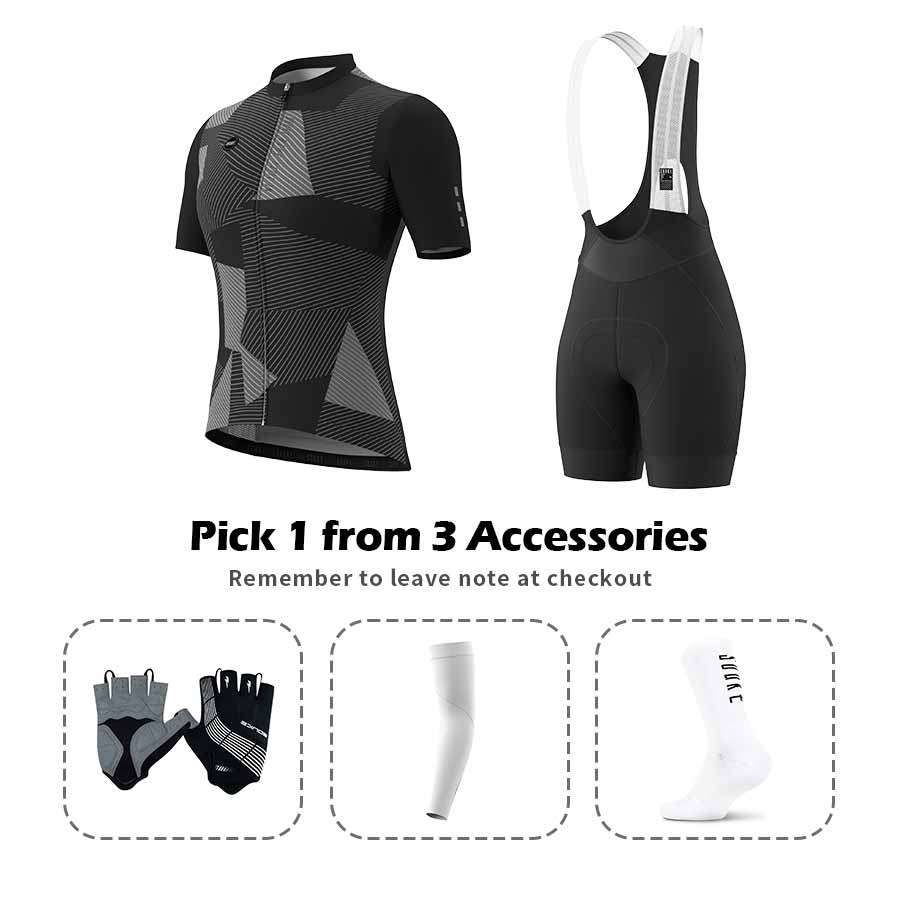 Jersey CS3107+ Bib Shorts BS1500 + Accessories - Souke Sports Cycling Set-Souke Sports (6680134156401)