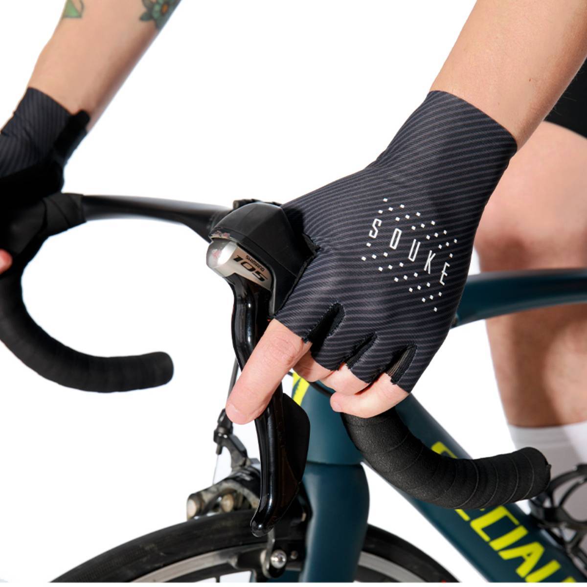 Souke Sports Road Bike Cycling Gloves for Men and Women-ST1904-Black Souke Sports Road Bike Cycling Gloves for Men and Women-ST1904-Black