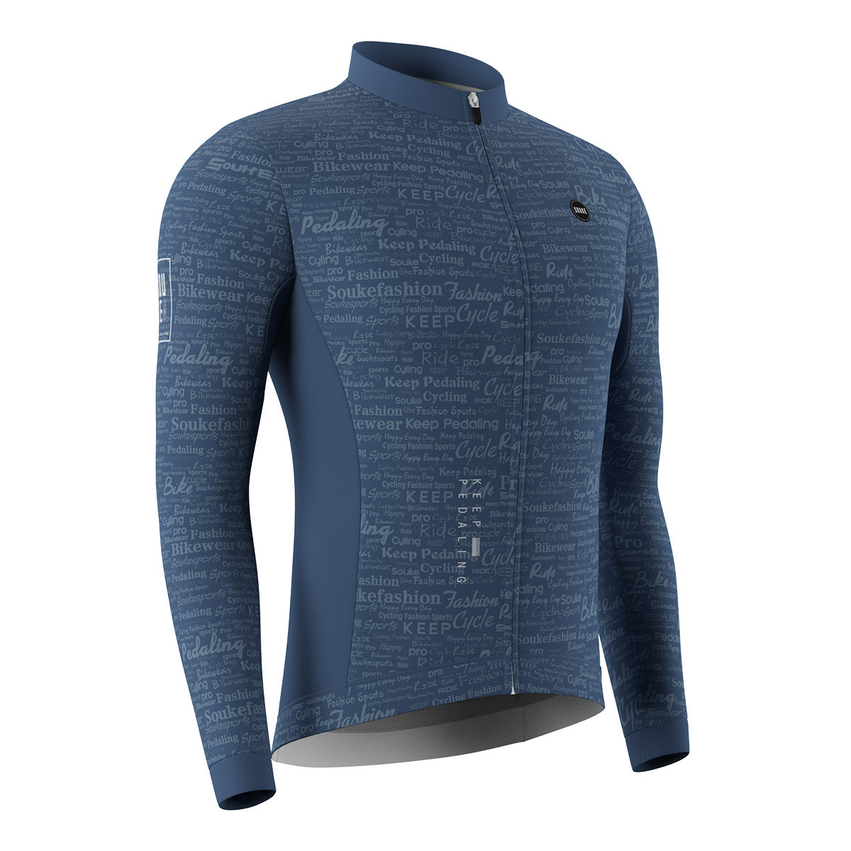 cycling long sleeve jersey, Graphene jersey,jersey for winter,blue long jersey,jersey for winter and autumn, cold weather jersey (6793683566705)