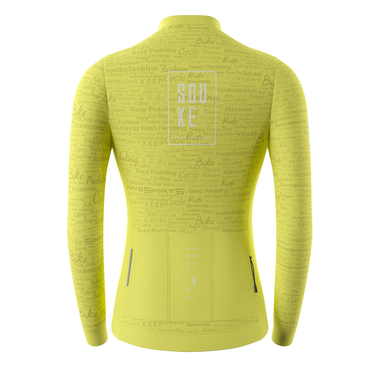 cycling long sleeve jersey, Graphene jersey,jersey for winter,Lime Yellow long jersey,jersey for winter and autumn, cold weather jersey (6805613052017)