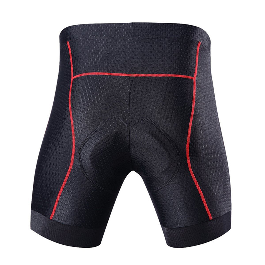 Souke Men's 4D Padded Cycling Underwear Shorts-PS6018-Red