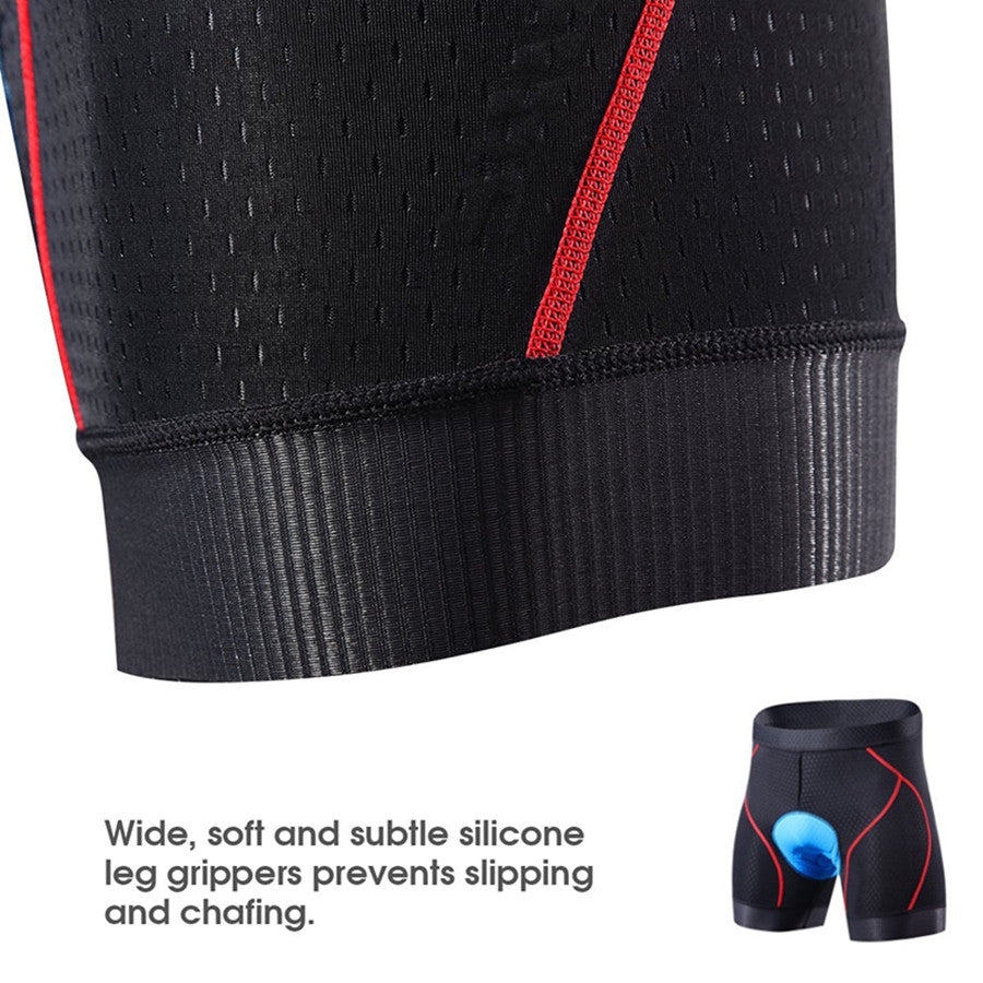 Souke sports, souke, cycling clothing, cycle gear, bike clothing, bike gear, cycling underwear, cycling shorts, cycling knickers, cycling underwear with pad for men, men' padded cycling underwear, black and red cycling underwear, souke sports PS6018, SOUKE PS6018, quick dry cycling underwear, (4590509359217)