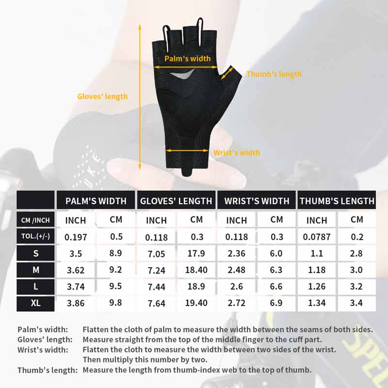 Souke Sports Road Bike Half Finger Cycling Gloves for Men and Women-ST1904-Black (6672186114161)