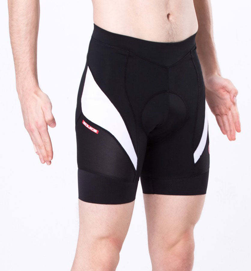 Souke White Men s Eco Daily 4D Padded Bicycle Shorts