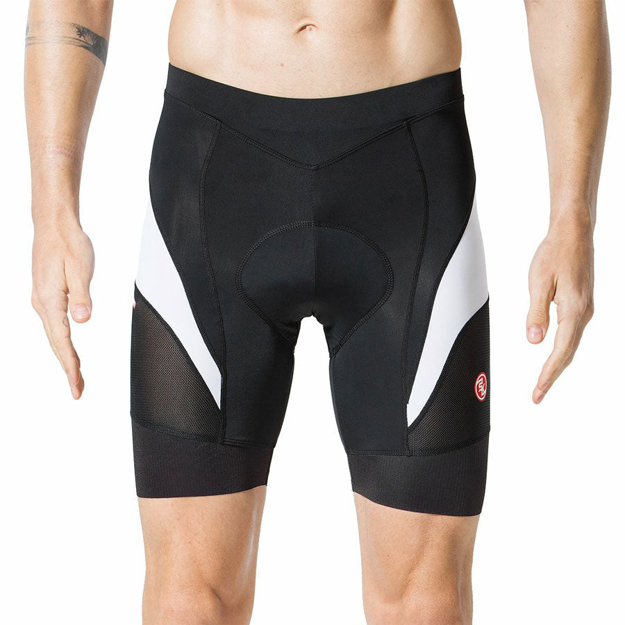 Souke White Men's Eco-Daily 4D Padded Bicycle Shorts