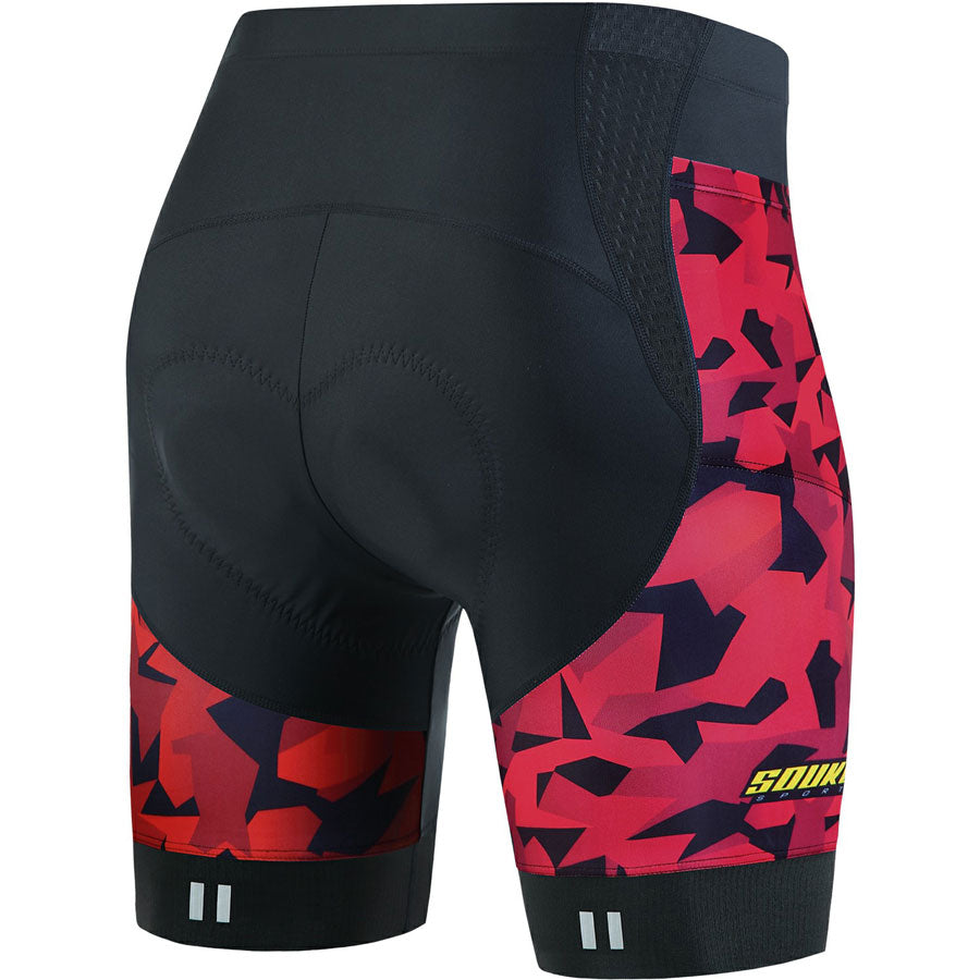 Red camo cycling hotsell shorts