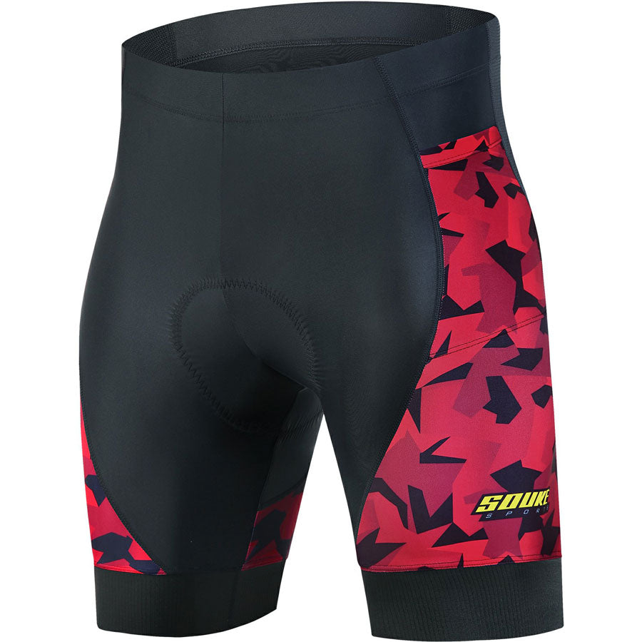 Souke Men's 4D Padded Cycling Underwear Shorts-PS6018-Grey