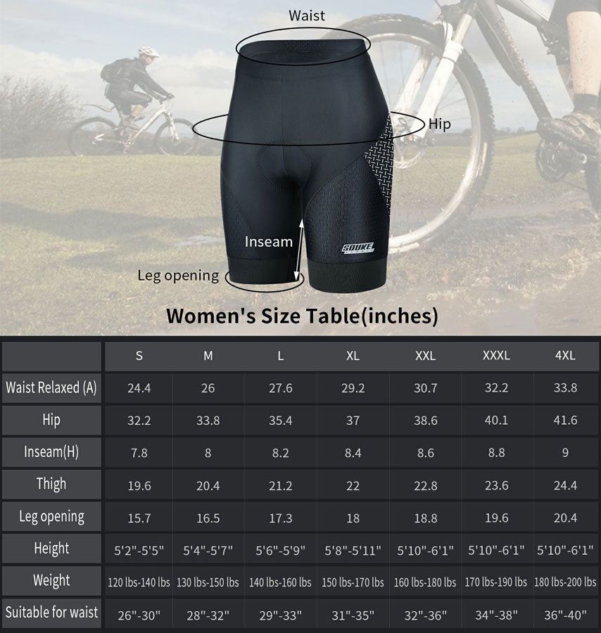 Souke Sports Women's Offset Printing camouflage Quick Dry Cycling shorts-PS0721-Grey (6544546529393)