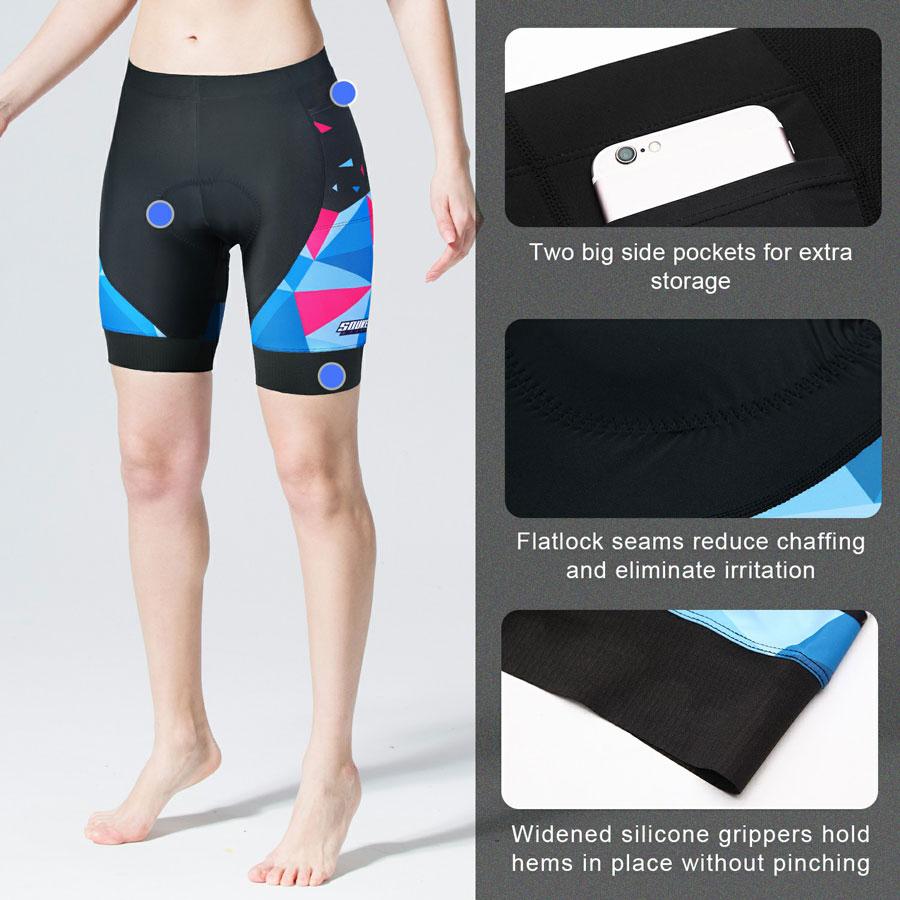 Souke Women's Cycling Kit CS2115-Blue+PS0722-Blue (6566069665905)