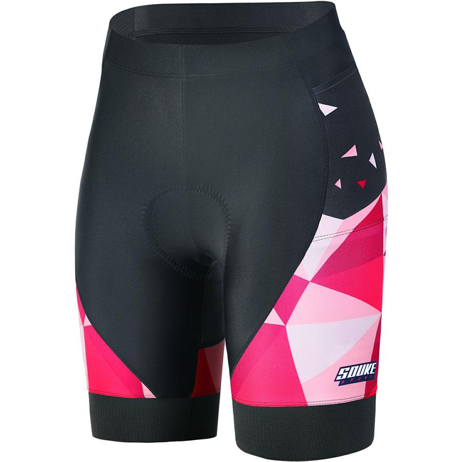 Souke Women's Cycling Kit CS2115-Red+PS0722-Red (6566065045617)