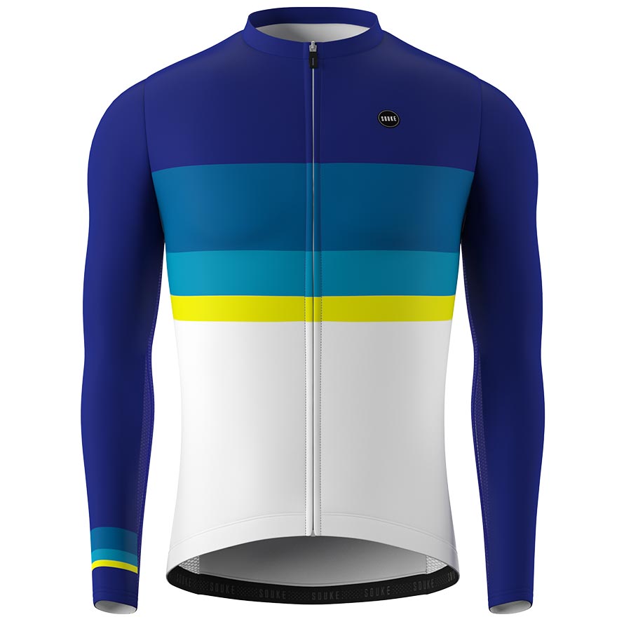 Souke, Souke Sports, CL1202, Men's Cycling Long Jersey, Men, Autumn or Winter, Quick Dry, Blue, Men's Tops (6632571437169)